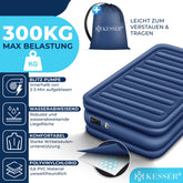 Luchtbed - 1 Persoons - Luchtmatras met pomp - Opblaasbed - Blauw - KESSER®